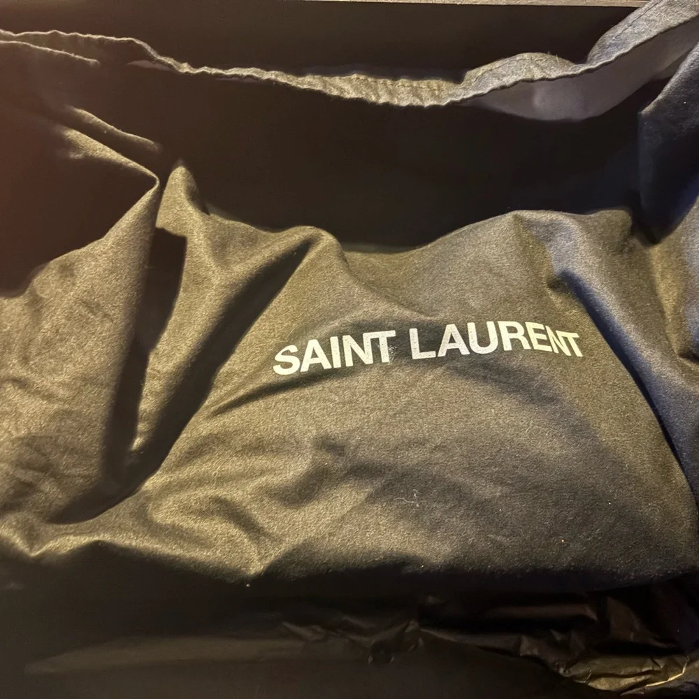 Yves Saint Laurent Denim Quilted Shoulder Bag - Picture 5 of 8